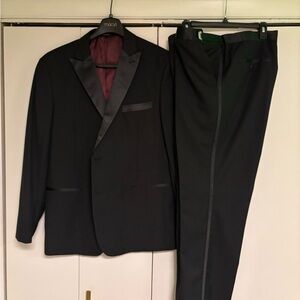 Ferrecci Black Tuxedo with Satin Accents